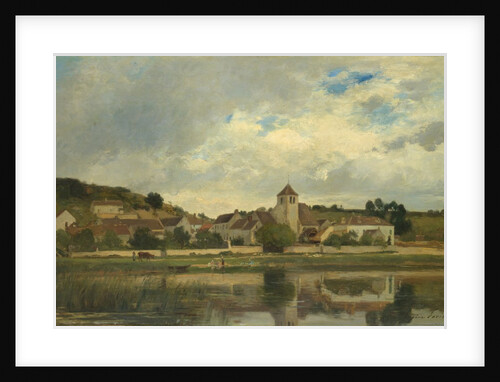 The Village of La Celle-sous-Moret by Eugène Antoine Samuel Lavieille