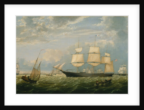 The Golden State Entering New York Harbor, 1854 by Fitz Hugh Lane