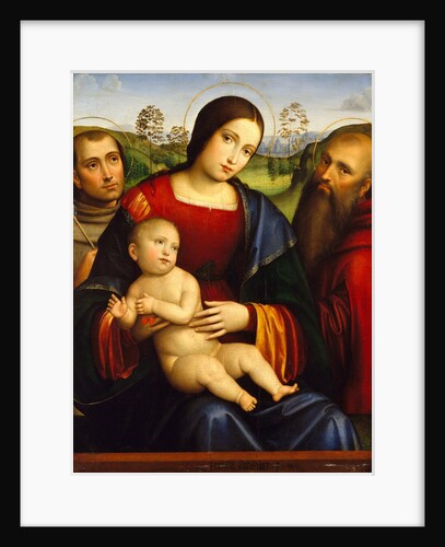 Madonna and Child with Saints Francis and Jerome, ca. 1512-15 by Francesco Francia
