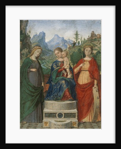 Virgin and Child Enthroned between Saints Cecilia and Catherine of Alexandria, ca. 1510-15 by Francesco Morone