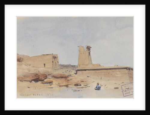 The Temple of Dendur, Showing the Pylon and Terrace, 1874 by Frederick Arthur Bridgman