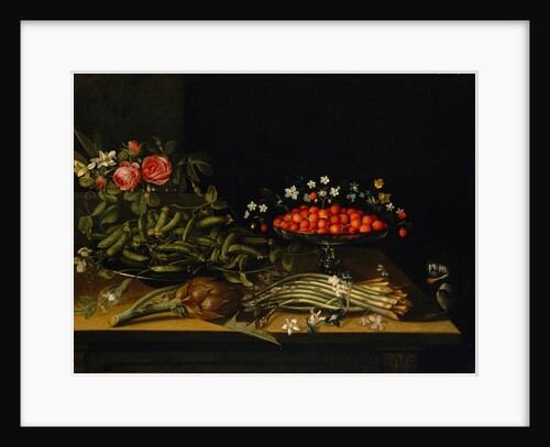 Still Life with Strawberries by French Painter
