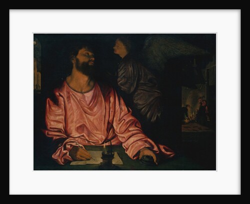 Saint Matthew and the Angel by Giovanni Girolamo Savoldo