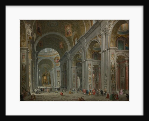 Interior of Saint Peter's, Rome, after 1754 by Giovanni Paolo Panini