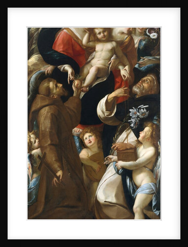 Madonna and Child with Saints Francis and Dominic and Angels by Giulio Cesare Procaccini
