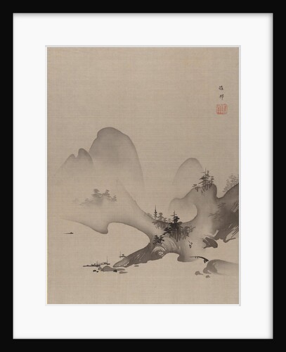 Lake and Mountains, ca. 1885-89 by Hashimoto Gaho