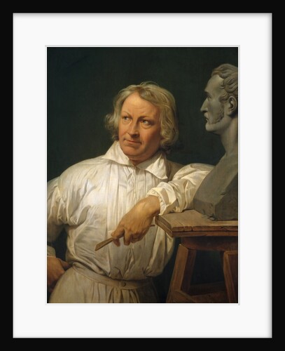Bertel Thorvaldsen with the Bust of Horace Vernet, 1833 or later by Émile Jean-Horace Vernet