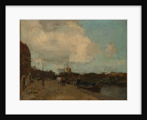 Canal Side by Jacob Henricus Maris