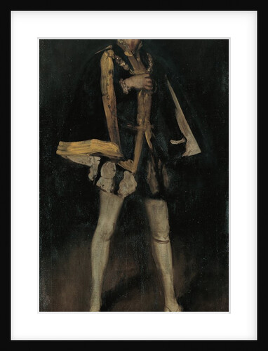 Arrangement in Black, No. 3: Sir Henry Irving as Philip II of Spain, 1876, reworked 1885 by James Abbott McNeill Whistler