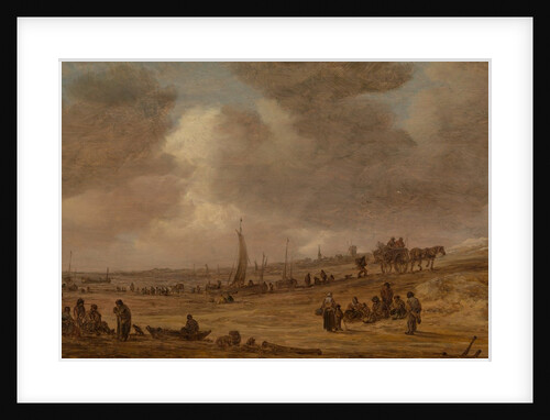 A Beach with Fishing Boats, probably 1653 by Jan van Goyen