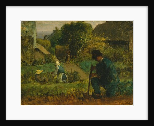 Garden Scene, 1854 by Jean Francois Millet