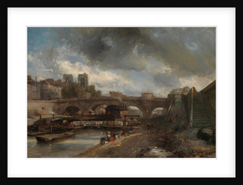 The Pont Neuf, 1849-50 by Johan Barthold Jongkind