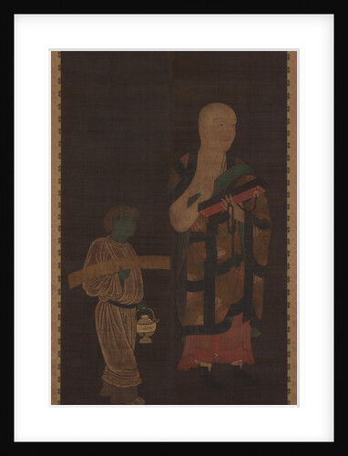 Portrait of Xuanzang with Attendant, 14th century by Unknown