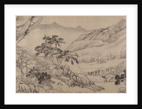 Traveling Amid Streams and Mountains, 1680 by Liu Yu