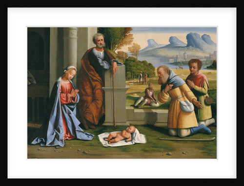 The Adoration of the Shepherds by L'Ortolano