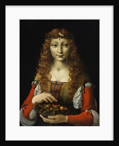 Girl with Cherries, ca. 1491-95 by Marco d'Oggiono