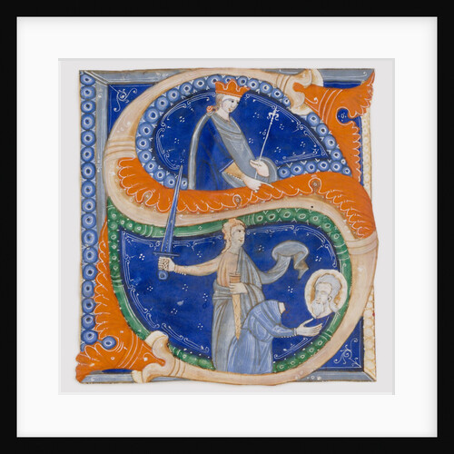 Manuscript Illumination with the Beheading of Saint Paul in an Initial S, from a Gradual, ca. 1278 by Master of Bagnacavallo