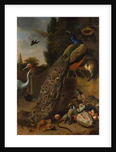 Peacocks, 1683 by Melchior d'Hondecoeter
