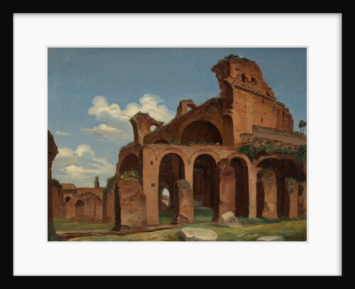 The Basilica of Constantine, Rome, 1830 by Michael Neher