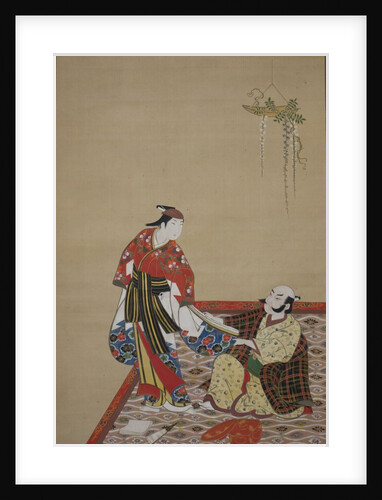 Samurai and Wakashu, early 18th century by Miyagawa Issho
