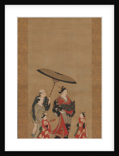Courtesan on Parade, late 1730s-early 1740s by Miyagawa Issho