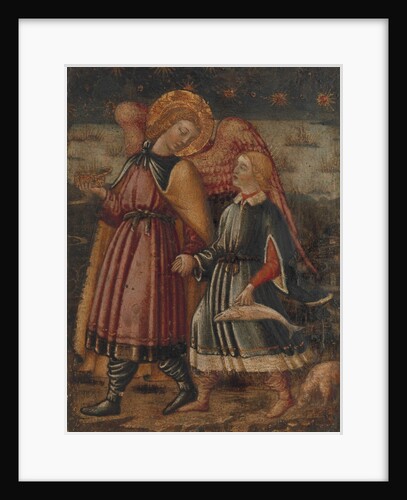 The Archangel Raphael and Tobias, possibly 1457-63 by Neri di Bicci
