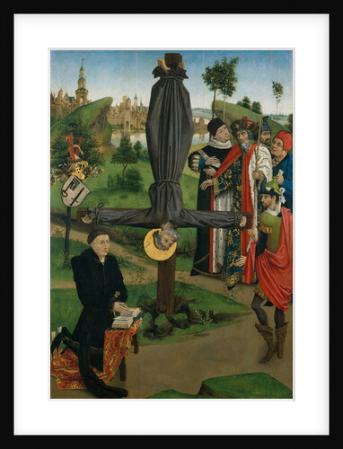 The Crucifixion of Saint Peter with a Donor; The Legend of Saint Anthony Abbot with a Donor.. by Northern French Painter