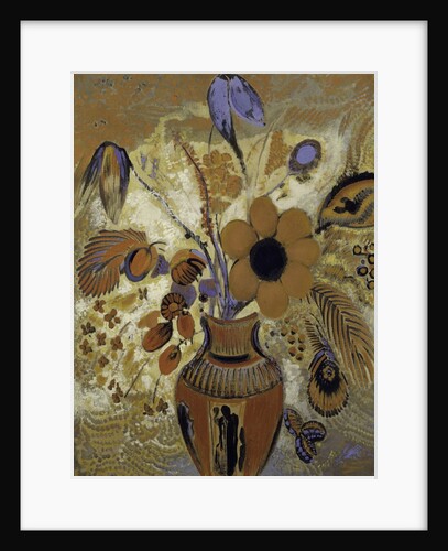 Etruscan Vase with Flowers, 1900-1910 by Odilon Redon