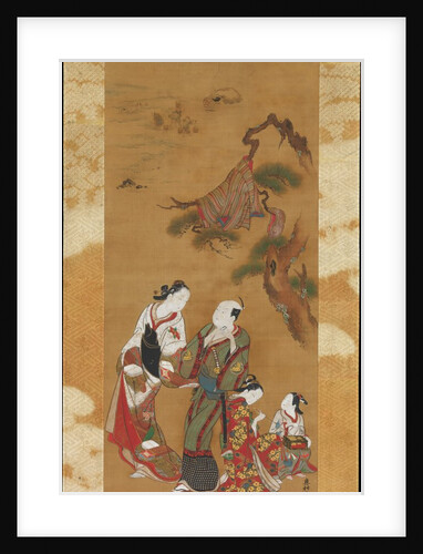 Yukihira and Two Brinemaidens at Suma, 18th century by Okumura Masanobu
