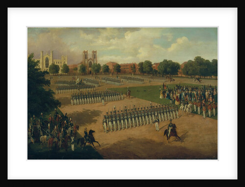Seventh Regiment on Review, Washington Square, New York, 1851 by Otto Boetticher