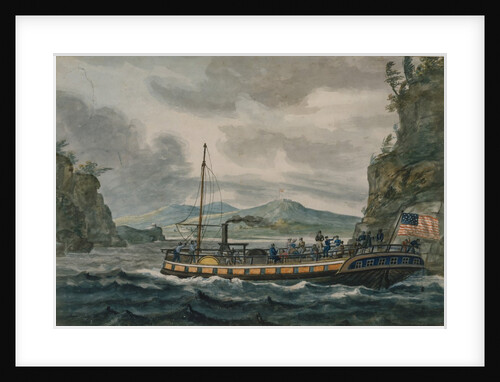 Steamboat Travel on the Hudson River, 1811-ca.1813 by Pavel Petrovic Svin'in