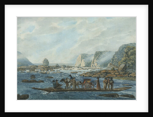 A Ferry Scene on the Susquehanna at Wright's Ferry, near Havre de Grace, 1811-ca. 1813 by Pavel Petrovic Svin'in