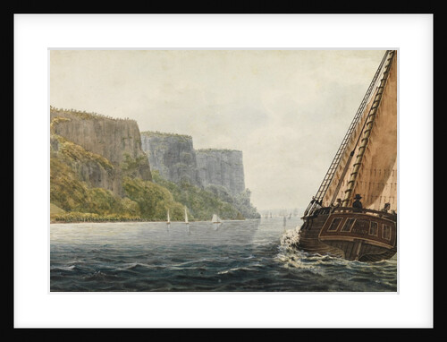 The Packet 'Mohawk of Albany' Passing the Palisades, 1811-ca. 1813 by Pavel Petrovic Svin'in