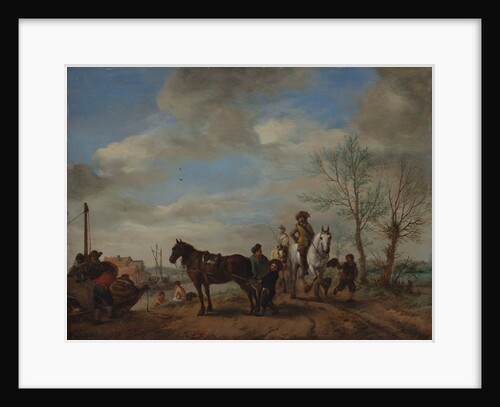 A Man and a Woman on Horseback, ca. 1653-54 by Philips Wouwerman