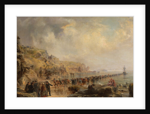 Landing the Shore End of the Atlantic Cable, 1866 by Robert Charles Dudley