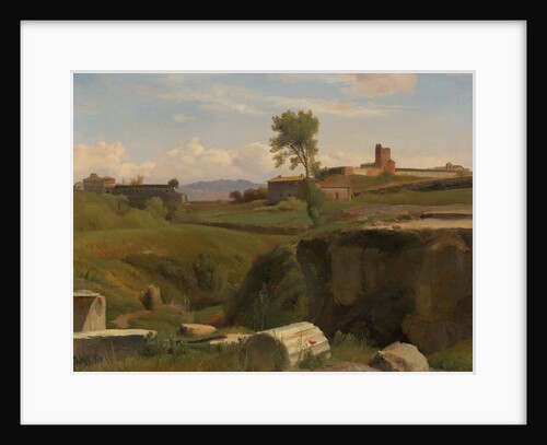 View on the Aventine Hill, Rome by Romain-Etienne-Gabriel Prieur