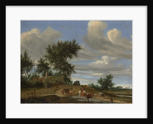 A Country Road, 1648 by Salomon Ruysdael