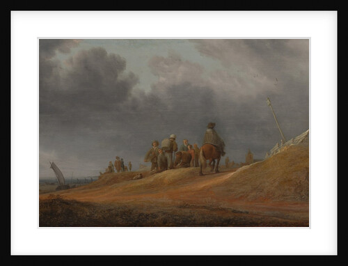 Market by the Seashore, 1637 by Salomon Ruysdael