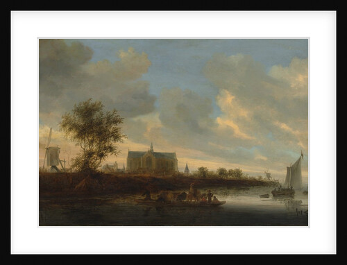 View of the Town of Alkmaar by Salomon Ruysdael