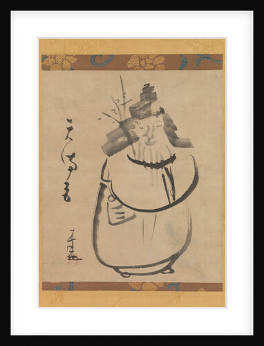 'Tenmangu', Sugawara no Michizane as Tenjin Traveling to China, early 19th century by Sengai Gibon