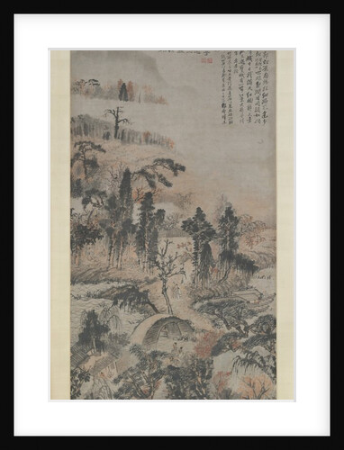 Drunk in Autumn Woods, ca. 1702 by Shitao