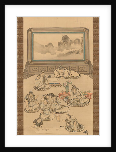 The Eight Immortals of the Wine Cup, 1828 by Tani Buncho