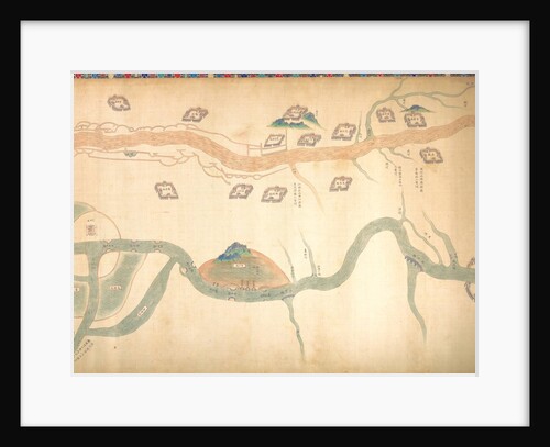 Map of the Grand Canal from Beijing to the Yangzi River, late 18th or early 19th century by Unknown