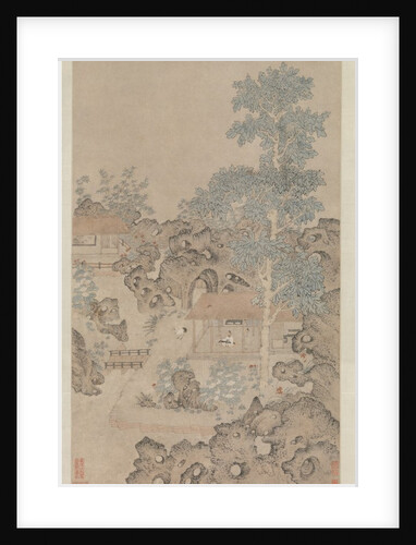 Playing the zither for a crane, mid-16th century by Unknown