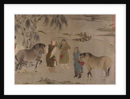 Six Horses, 13th-14th century by Unknown