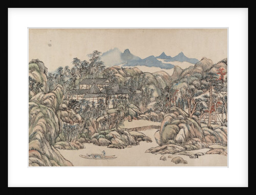 Wangchuan Villa, dated 1711 by Wang Yuanqi