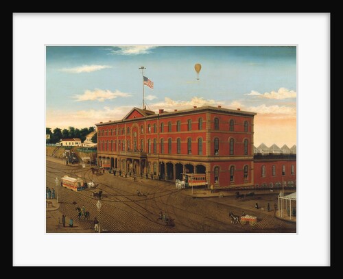 The Third Avenue Railroad Depot, ca. 1859-60 by William H Schenck