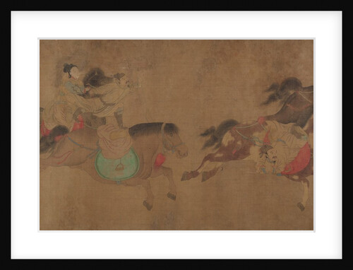 Horsemanship demonstration, 19th century by Zhao Yong