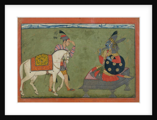 Kalki Avatar, the Future Incarnation of Vishnu, ca. 1700-1710 by Unknown