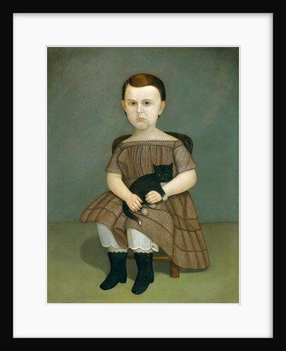 Martha Bartlett with Kitten, ca. 1860 by Unknown